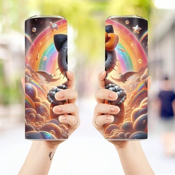 🆕 Hello Kitty “Day of the Dead” Stainless Steel Insulated Tumbler w/ Straw 20oz - Picture 5 of 9